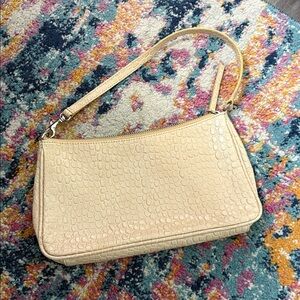 Banana Republic Pebbled Leather Shoulder Bag Y2K